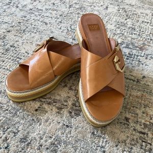 Louse et CIE leather slides